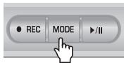 COWON IAUDIO G2 - Opérations de base pour changer de mode. Il existe quatre modes: - 2