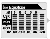 COWON IAUDIO M3 - Opérations de base pour utiliser le menu - 5