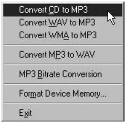 COWON IAUDIO M3 - Conversion de pistes CD Audio en fichiers MP3 et transfert direct de ces fichiers dans l'iAUDIO - 2