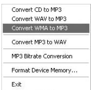 COWON IAUDIO M3 - Convertir un fichier du format WAV au format MP3 - 1