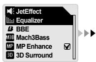 COWON IAUDIO M3 - Opérations de base pour utiliser le menu - 3