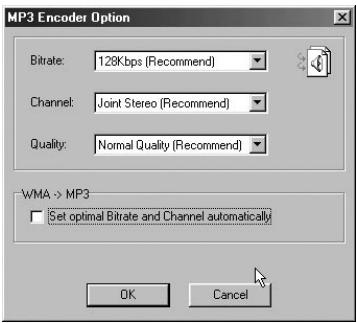 COWON IAUDIO M3 - Conversion de pistes CD Audio en fichiers MP3 et transfert direct de ces fichiers dans l'iAUDIO - 1