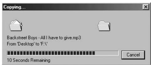 COWON IAUDIO M3 - Transfert de fichiers MP3 dans l'iAUDIO - 3