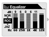 COWON IAUDIO M3 - Opérations de base pour utiliser le menu - 7