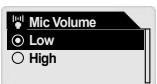COWON IAUDIO M3 - Microphone Volume - 1