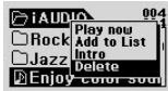 COWON IAUDIO U2 - Fenetre déroulante Navigateur - 1