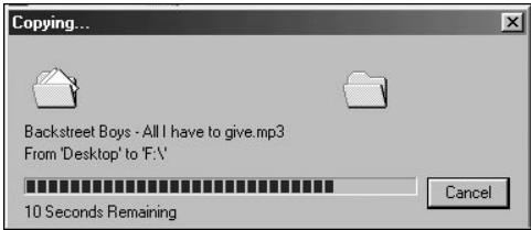 COWON IAUDIO U2 - Transfert de fichiers MP3 dans le iAUDIO - 3