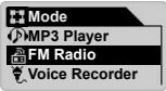 COWON IAUDIO U2 - Affichage du menu Mode - 1