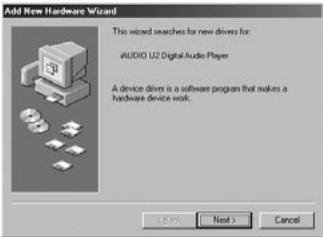 COWON IAUDIO U2 - Pour Windows 98 / 98 SE - 1