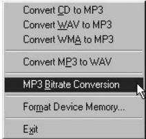 COWON IAUDIO U2 - Changement du débit MP3 - 1