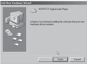 COWON U3 - Methode d'installation du pilote - 6
