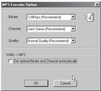COWON U3 - Conversion de pistes CD Audio en fischiers MP3 et transfert direct de ces fischiers dans le iAUDIO - 1