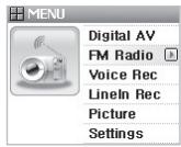 COWON U3 - Ecouter la radio FMo - 1