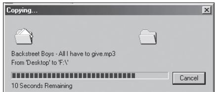 COWON U3 - Transfert de fichiers MP3 dans le iAUDIO - 3