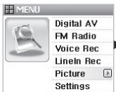 COWON U3 - Mode Image (Visualisation d'images) - 1