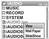 COWON U3 - Mode Image (Visualisation d'images) - 4