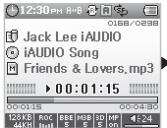 COWON U3 - Reglages - 1