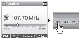 COWON U3 - Enregistrement Radio FM - 2