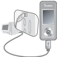 COWON U3 - Raccordement à votre PC et recharge - 1