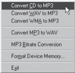 COWON U3 - Conversion de pistes CD Audio en fischiers MP3 et transfert direct de ces fischiers dans le iAUDIO - 2