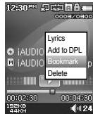COWON IAUDIO F2 - Utilisation des fonctions avancées - 3