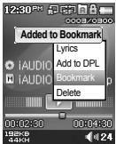 COWON IAUDIO F2 - Utilisation des fonctions avancées - 5