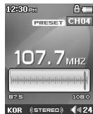 COWON IAUDIO F2 - Utilisation du mode Radio FM - 13
