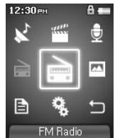 COWON IAUDIO F2 - Ecran Menu - 3
