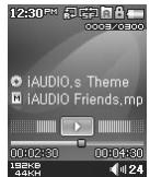 COWON IAUDIO F2 - Basculer d'un mode à un autre - 1