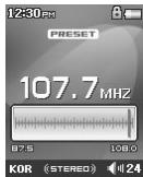 COWON IAUDIO F2 - Utilisation du mode Radio FM - 5