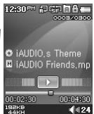 COWON IAUDIO F2 - Utilisation de la fonction de repetition de section - 9
