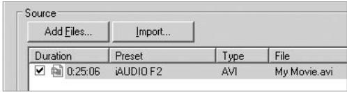 COWON IAUDIO F2 - Conversion de fichiers video avec JetAudio VX - 4