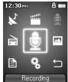 COWON IAUDIO F2 - Enregistrement à l'aide du microphone intégré - 1