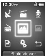 COWON IAUDIO F2 - Ecran Menu - 5