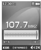 COWON IAUDIO F2 - Utilisation du mode Radio FM - 3