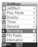 COWON IAUDIO F2 - Enregistrement à l'aide de la connexion d'entrée - 4