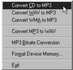 COWON IAUDIO F2 - Conversion de pistes CD Audio en fichiers MP3 et transfert direct de ces fichiers dans le iAUDIO - 2