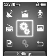 COWON IAUDIO F2 - Ecran Menu - 7