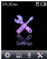 COWON IAUDIO U5 - Ecran Menu - 4
