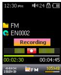 COWON IAUDIO U5 - Enregistrement Radio FM - 1