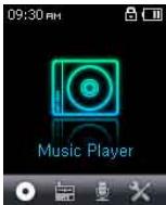 COWON IAUDIO U5 - Ecran Menu - 1