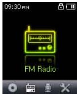 COWON IAUDIO U5 - Ecran Menu - 2