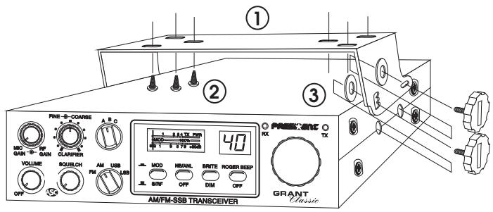 PRESIDENT GRANT CLASSIC - 1) WHERE AND HOW TO MOUNT YOUR MOBILE CB RADIO: - 1