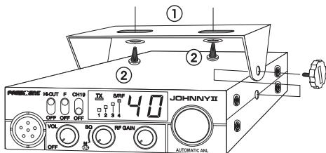 PRESIDENT JOHNNY II - 1) ELEGIR EL EMPLAZAMIENTO Y MONTAJE DEL PUESTO MÓVIL: - 1