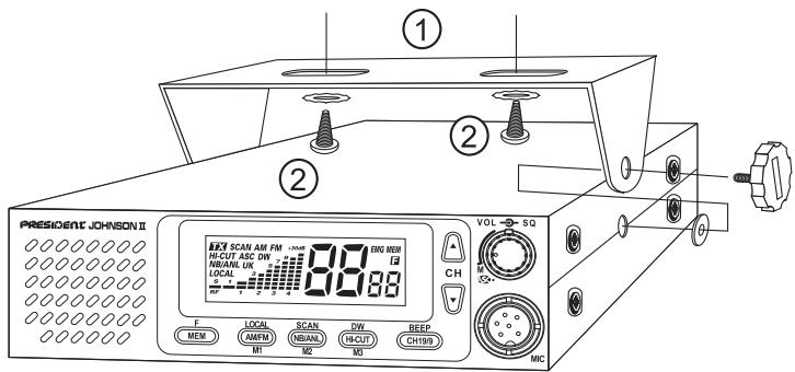 PRESIDENT JOHNSON II - 1) WHERE AND HOW TO MOUNT YOUR MOBILE CB RADIO: - 1