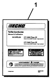 ECHO GT-2000 TYPE 1E - LISTE Des PIECES - 8