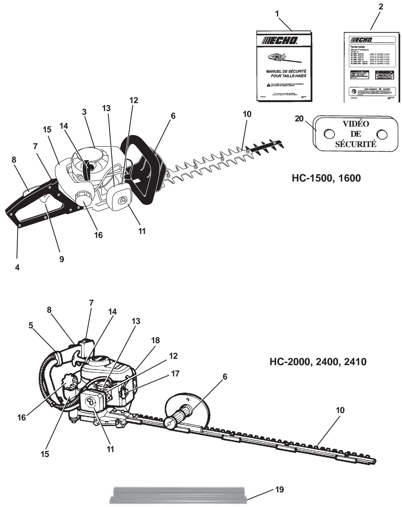 ECHO HC-2400 TYPE 2E - Modèles antipollution - 7