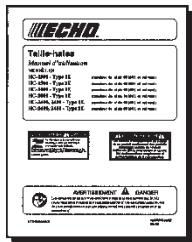 ECHO HC-2400 TYPE 2E - Modèles antipollution - 5