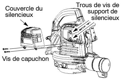 POULAN PBV200LE - VÉRIFIEZ LES VIS DE SUPPORT DE SILENCIEUX - 1