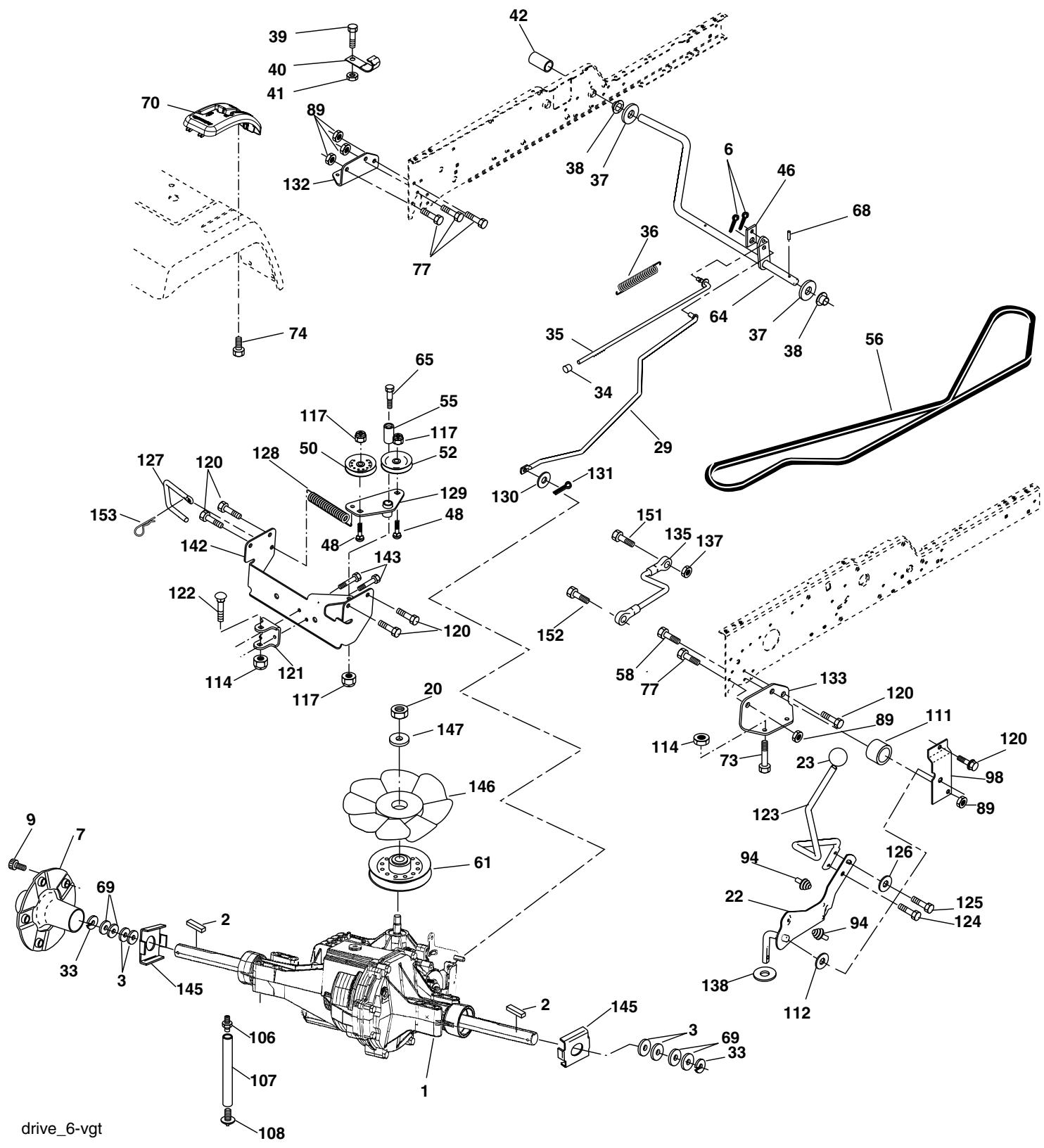 POULAN PDGT26H48B - PIÉCES DE RECHANGE - 1